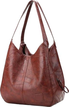 Generic Compatible For Women Hand Bag Handbags Shoulder Tote Female Top-handle Bags(Brown)