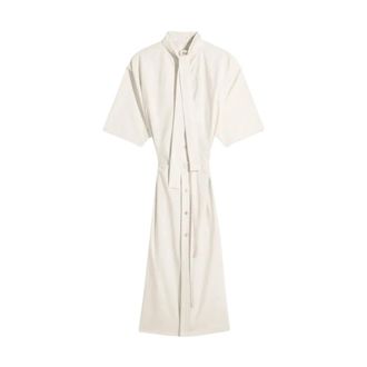 Christophe Lemaire Shirt Dresses, female, Beige, Size: S Reversible Tube Dress