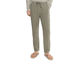 Faherty Linen Drawstring Pants Mens Casual Pants Canyon Olive : 2XL