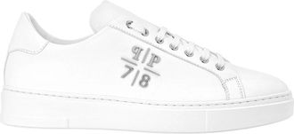 Philipp Plein Nappa Lo-Top Sneakers - Heren - Sneakers - Wit - 43 EU - Leer - Schoenen