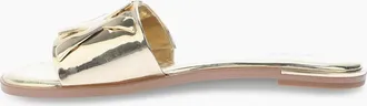 DKNY Womens Waltz Flat Sandals - Gold - Size: 4.5