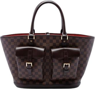 Louis Vuitton Pre-owned Manosque GM Tote Bag - Dames - Vintage Shopper - Bruin - ONE Size - Vintage