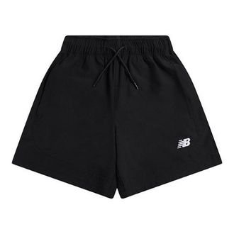 New Balance Chico Athletics Stretch Short en Negro, Nylon, Talla 10-11 a&ntilde;os