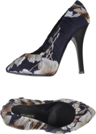 Dolce & Gabbana Ruched Floral Pumps Size 38