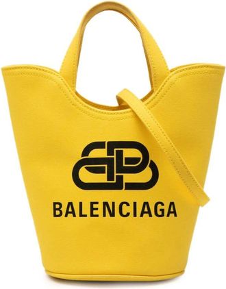 Balenciaga Pre-owned Balenciaga Canvas Wave Bucket Bag XS Ladies QEXMCCBNI7PLUV9X