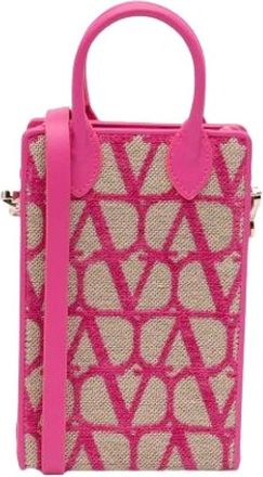 Valentino Pre-owned Satchel - Dames - Vintage Mini Tas - Roze - ONE Size - Leer - Vintage
