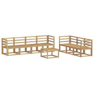 vidaXL Conjunto De Sof&aacute;s De Exterior 8 Pcs Blanco 59 X 59 X 37 Cm Vidaxl