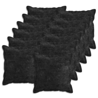 vidaXL Funda De Almohada 12 Uds. Houten Gris Antracita 45 X 45 Cm Vidaxl