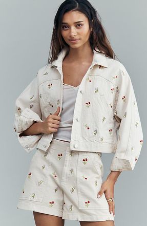 Pilcro Tulip Print Jacket