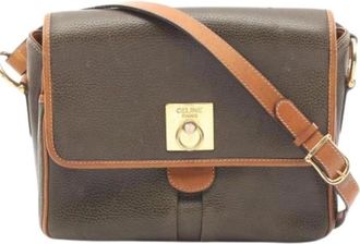 Celine Pre-owned Cross Body Bags, female, Brown, Size: ONE SIZE Pre-owned Vintage Shoulder Bag