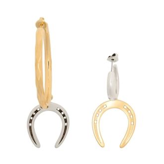 Isabel Marant Asymmetric Gd Earrings - female - Isabel Marant - Earrings - Multicolor - ONE SIZE - Accessories