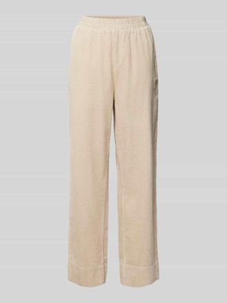 Mbym mbyM Straight Leg Stoffhose mit Strukturmuster Modell Berinna in Beige, Gr&ouml;&szlig;e XS