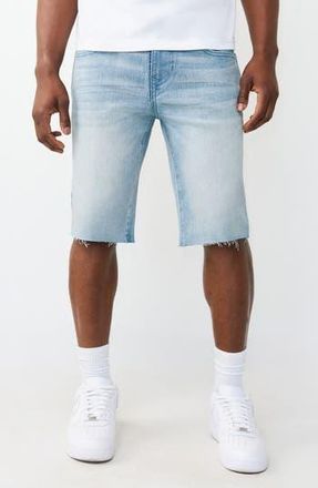 True Religion Ricky Raw Hem Denim Shorts in Light Skyline at Nordstrom Rack, Size 30