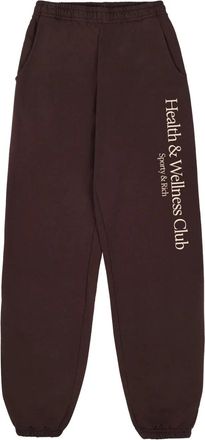Sporty & Rich Pantaloni sportivi H&W Crest - Marrone