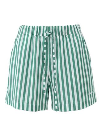 Hunza G embroidered striped shorts - Green