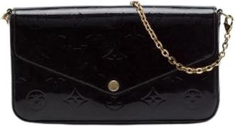 Louis Vuitton Pre-owned Pochette Felicie - Dames - Vintage Clutch - Paars - ONE Size - Leer - Vintage