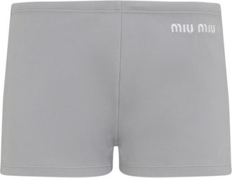 Miu Miu Grey Polyamide Shorts