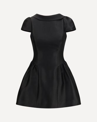 Self Portrait Short taffeta Dress with collar Female 10