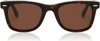 SmartBuy Collection Square Full Rim Plastic Mens Sunglasses Tortoiseshell Size 50 - Free Lenses - SmartBuy Collection