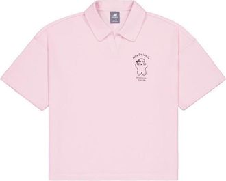 New Balance (WMNS) New Balance Graphic Polo Shirt Asia Sizing Pink NFE27052-PK
