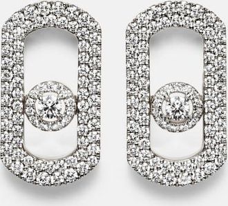 Messika So Move 18kt white gold earrings with diamonds