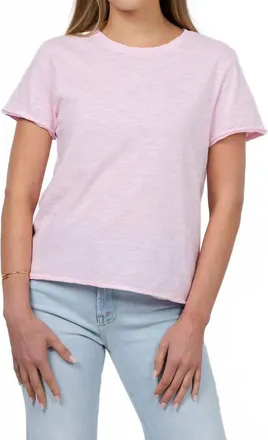 Elliott Lauren Silvie Short Sleeve Tee In Petal