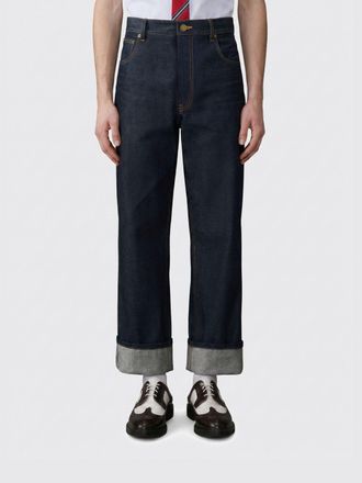 Thom Browne Jeans a gamba larga Thom Browne in denim di cotone