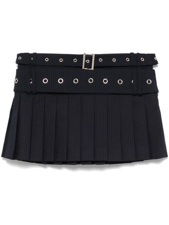 Charles Jeffrey Loverboy Belt mini skirt - Blue