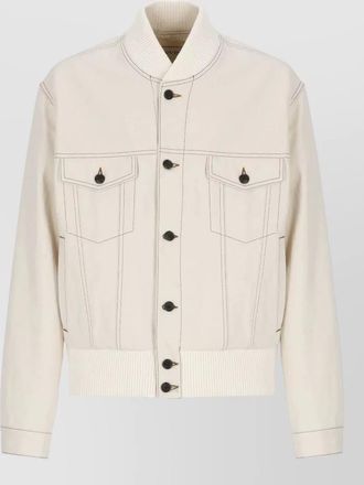 Lanvin short cotton jacket round neck