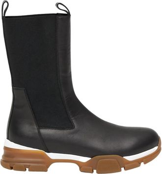 Erika Cavallini Semi Couture Chelsea -laarzen - Dames - Chelseaboots - Zwart - 38 EU - Leer - Schoenen