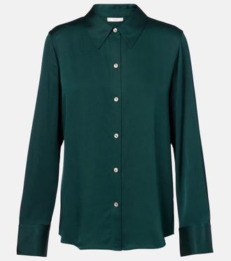Vince Silk-blend satin shirt
