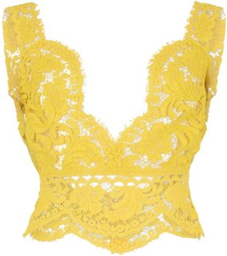 Dsquared2 Dsquared 2 Clothing.... - Dames - Tops zonder mouwen - Geel - S - Tops