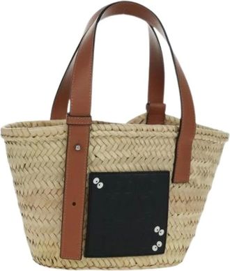 Loewe Pre-owned Tote Bags, female, Beige, Size: ONE SIZE Pre-owned Hand Bag