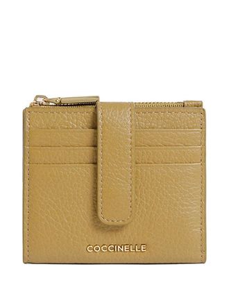 Coccinelle logo-plaque wallet - Neutrals