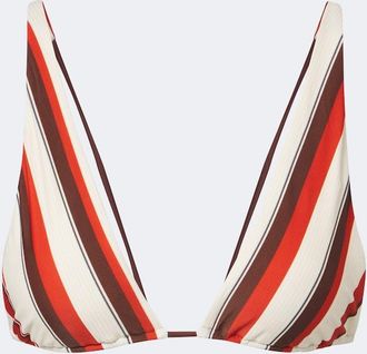 Sir. Alva striped bikini top