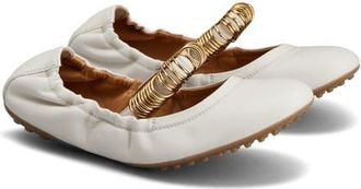 Tod's Ring Embellished Mary Jane in Bianco Calce at Nordstrom, Size 8.5Us