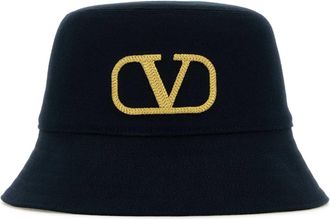 Valentino Garavani Midnight Blue Cotton Bucket Hat