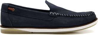 Timberland Mens Venetian - Whipstitch Loafers - Navy Nubuck - Size UK 9