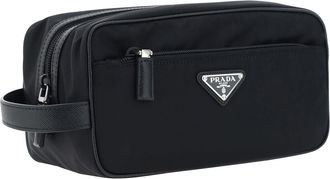 Prada Mens Beauty Case Nero Polyamide Cases