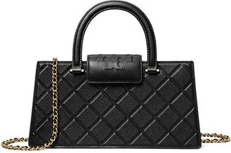 Tory Burch Fleming East-West Leather Satchel