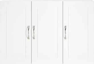 SoBuy Armadietto pensile da bagno Mobile da parete per il cucina 3 ante 90x30x60cm SoBuy Bianco FRG231-L-W