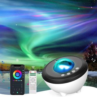 OEM Proyector De Estrellas, Proyector De Galaxias Con 33 Luces, Proyector De Auroras Boreales Con L&aacute;mpara Wi-fi Inteligente Y Altavoz Bluetooth, 8 Sonidos