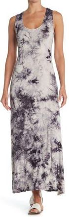 West K Tie Dye Racerback Sleeveless Maxi Dress in Grey Tie Dye at Nordstrom Rack, Size X-Small