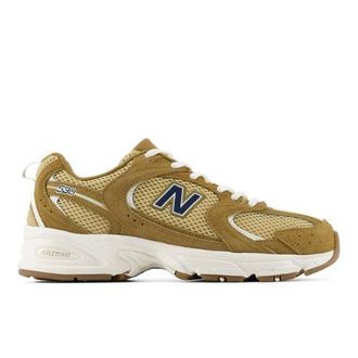 New Balance Unisex 530 en Marr&oacute;n/Azul, Cuero, Talla 49