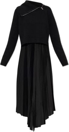 AllSaints Tweedelige jurk Jax - Dames - Casual kleedjes - Zwart - S - Tweed - Kleedjes