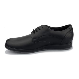 Mephisto Zwarte Leren Veterschoen voor Heren - Heren - Veterschoenen - Zwart - 40 1/2 EU - Leer - Schoenen