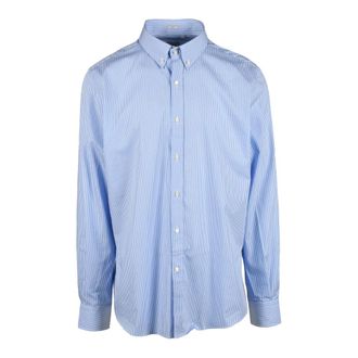 Himon's Himon S overhemd - Heren - Casual Overhemden - Blauw - S - Katoen - Overhemden