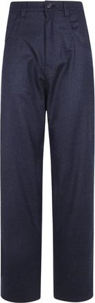Sofie D'Hoore Phill Broek met Lage Kruisnaad - Dames - Chinos - Grijs - XS - Wol - Broeken