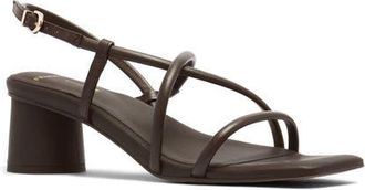 FRANKiE4 Lottie Leather Sandal in Chocolate at Nordstrom, Size 6.5