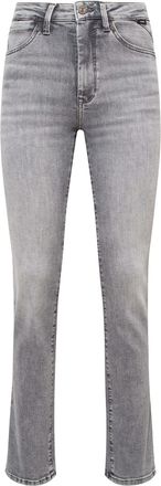 Mavi Straight-Jeans MAVI Mavi Jeans Kendra, Damen, Gr. 26, L&auml;nge 32, grau, Obermaterial: 86% Baumwolle CO. 12% Polyester PES. 2% Elasthan EL., Jeans Straig